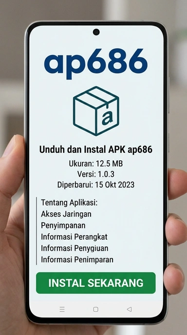 Tampilan halaman APK ap686