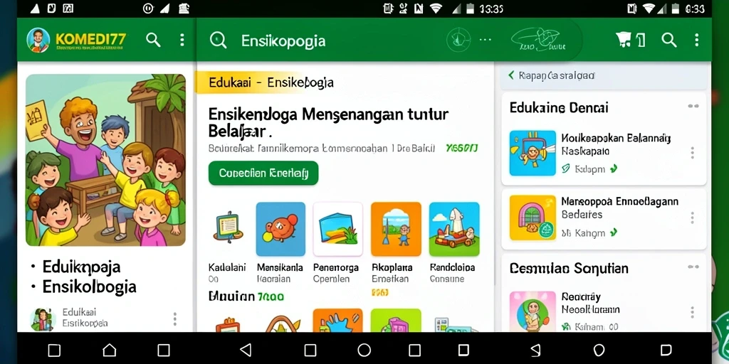 Antarmuka aplikasi <strong>KOMEDI77</strong> yang menarik dan informatif.