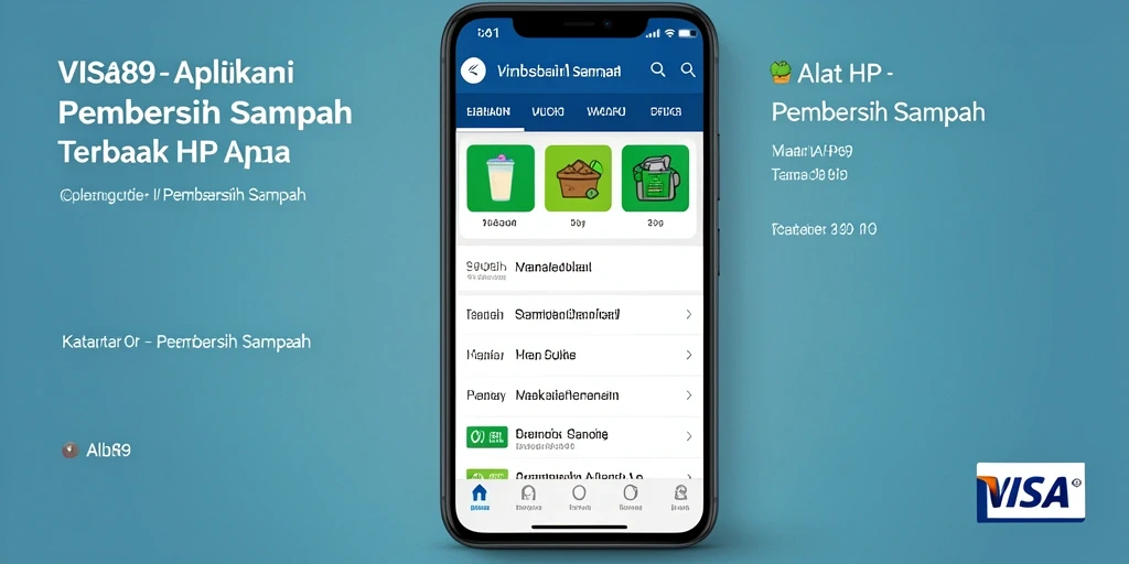 Antarmuka pengguna VISA89 yang sederhana dan fungsional.